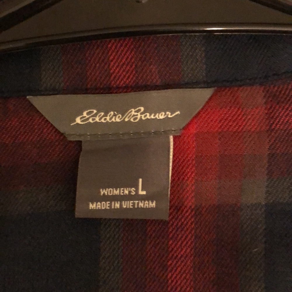 NWT Eddie Bauer Plaid Blouse - Picture 5 of 7